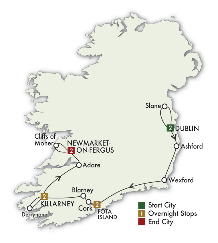 Irish Gold Map